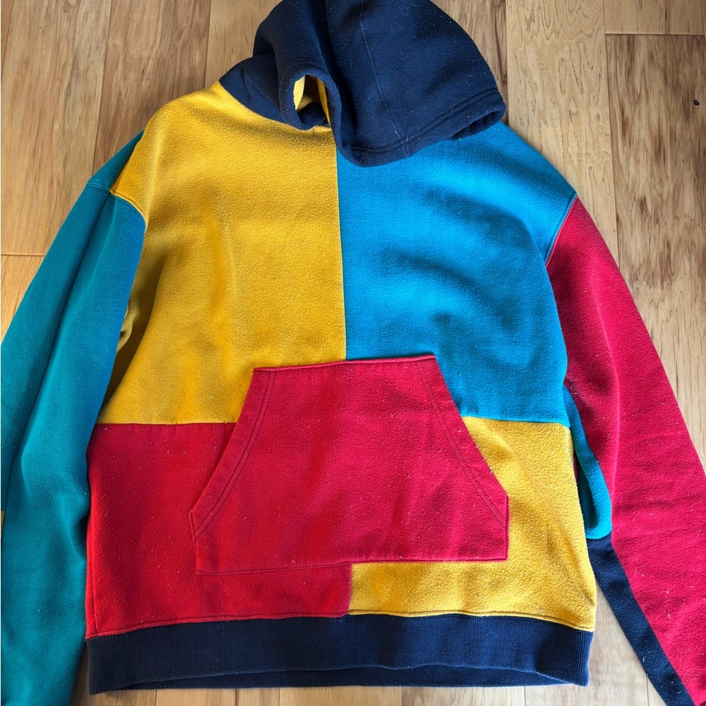 Fashion Nova Colorful Patchwork Men's Hoodie